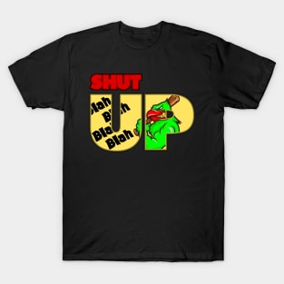 Shut up blah blah blah angry baseball bat bird birthday gift shirt T-Shirt